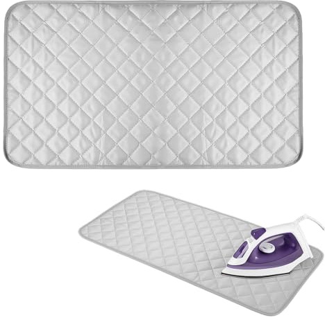 BüGelmatte 48 X 85 cm,BüGeldecke,TischbüGelbrett,BüGelunterlage FüR Tisch,TischbüGelbrett Klappbar,Tragbar,Zuhause Klein,Schreibtisch-BüGelbrett,HitzebestäNdiges Schreibtisch