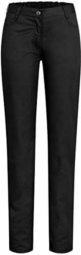 GREIFF Größe 46 Gastro Moda Damen Cuisine Basic 5-Pocket-Hose Regular Fit Schwarz Modell 5319