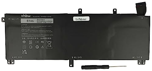 vhbw Akku kompatibel mit Dell Precision M3800 Notebook (5400mAh, 11,1V, Li-Polymer)