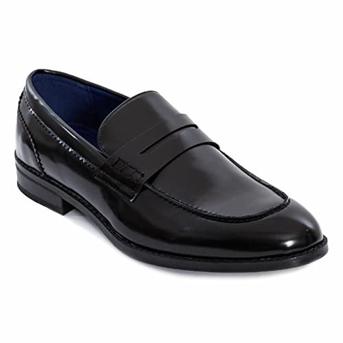 Toocool - Mocassins pour Hommes, Chaussures Élégantes pour Hommes, Mocassins d'Été et d'hiver pour Hommes, Chaussures et Mocassins pour Hommes Y79 [44, Noir]
