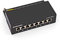 tsnetworks Panneau de brassage CAT.6a 8 ports - 8 prises RJ45 entièrement blindées - 10 Go - Boîtier en métal noir - LSA + bornes de coupe AWG22-26