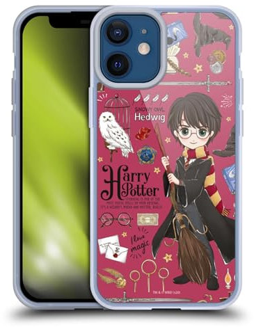 Head Case Designs Offizielle Harry Potter Harry Muster Deathly Hallows XXXVII Gelhülle [Militärischer Schutzgrad] Kompatibel Mit Apple iPhone 12 Mini Und Kompatibel Mit MagSafe