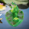 Plantas de estanque Almohadillas de rana realistas artificiales Paisaje de agua flotante Estanques de peces Decoración de acuario, 6.69 pulgadas