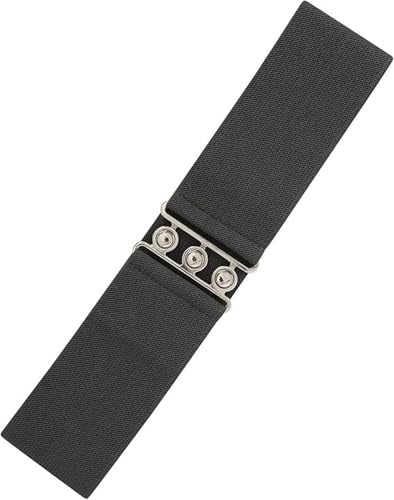 Ro Rox Damen Breiter Elastischer Taillengürtel im Retro Vintage Stil – Stretchgürtel für Kleider, 50er Jahre – Silberne oder Goldene Schnalle