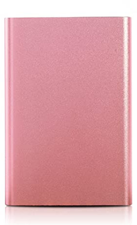Disque dur externe en métal Hdd2 To / 500 Go / 320 Go, USB 3.0 de sauvegarde de stockage externe portable, convient pour ordinateur de bureau, MacBook, ordinateur portable, PS4, Xbox (2 To, Rose)…