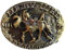 Shirtmatic Buckle Western Texas BULL Longhorn Gürtelschnalle Cowboy Pferd Trucker (Lucky Luke)