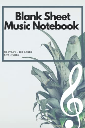 Blank Sheet Music Notebook