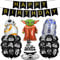 Deko Geburtstag Junge, Star Krieg Geburtstagsdeko, Party Deko Geburtstag, Sterne Wars Luftballon, Folienballon, Happy Birthday Banner, Große Kuchendeko für Partydeko Kindergeburtstag