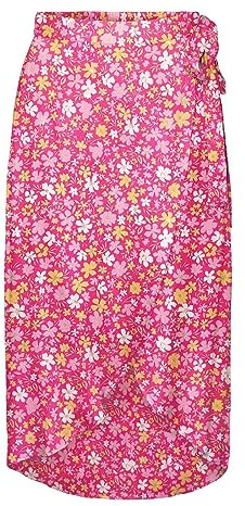 PIECES Damen Pctala Wrap Skirt Noos Bc Rock, Beetroot Purple/AOP:small Flower, M EU