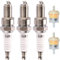ZAMDOE D8TC Zündkerze für DR8EA CG125 CF250 CH250 125 cc 150 cc 200 cc 250 cc Motorrad ATV Dirt Bike Go Kart Moped Roller, für Lifan für Zongshen für TAOTAO Zündungsteile