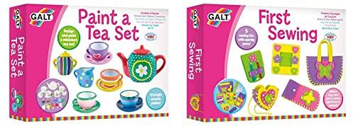 Galt Toys, Paint a Tea Set, ' Craft Kits, Ages 5 Years Plus & Toys, First Sewing, ' Craft Kits, Ages 5 Years Plus