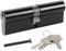 DIDA® 95mm Euro Barrel Lock 45/50 Door Barrel Lock with Key UPVC Door Lock Barrel Profile Lock with 3 Keys Anti-Pick Anti-Bump Anti-Drill Euro Cylinder Lock High Security Black Finish BS EN 1303:2005