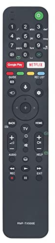 AULCMEET RMF-TX500E Sprach Fernbedienung Ersetzen Passend für Sony 4K HD OLED TVKD-55XG8505 KD-55XG8577 KD-85XH9505 KD-75XH9505 KD-49XH9505 KD-55XG8588 KD-65XH9505 KD-55XH9505