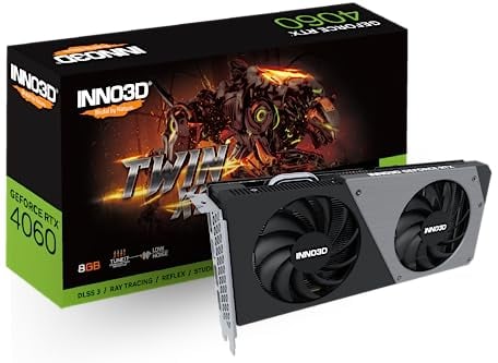 Inno 3D GeForce RTX 4060 Twin X2 8GB GDDR6 Gaming Grafikkarte