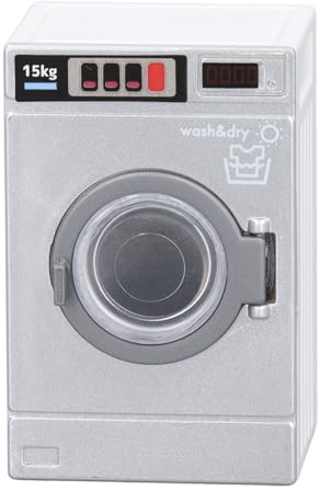 Dilwe Lavatrice in Miniatura in Scala 1/12, Mobili per Bambole in Plastica, Lavatrice, Modello Orizzontale per Casa delle Bambole