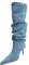 THOYBMO Stivali Metà Polpaccio Donna Boots Stivali Alti a Punta con Tacco a Spillo Stivali da Cowboy Plissettati Blu Adatto per Gli Sport Quotidiani Nel Tempo Libero,Blue,36