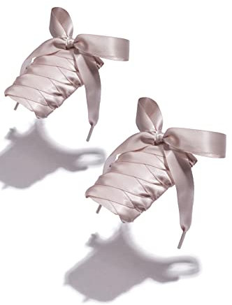 Nothing but Love Lacets plats indéchirables en polyester de 2 cm de large et 140 cm de long, Rose pâle, 140