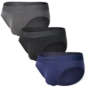 Separatec Lot de 3 Boxers Respirants en Rayonne de Bambou avec Double Poche