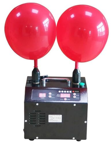 MiBoce Bomba De Aire Eléctrica para Globos De Doble Boquilla, Bomba De Aire Eléctrica Portátil para Globos, con Control De Aplicación, Temporizador Y Contador Digital, Inflado Automático Y por Prensa