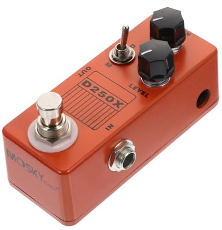 Alasum Compact Guitar Effect Pedal Orange Full Metal Shell Guitar Accessories Parts