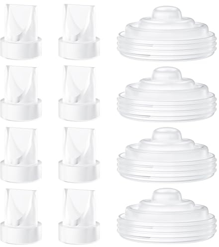 TOVVILD Paquete de 12 piezas de bomba, válvulas de pico de pato de silicona compatibles con Momcozy M5, reemplaza las piezas de repuesto Mom Cozy M5