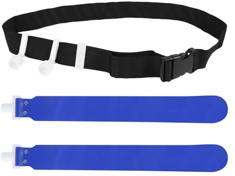 Flag Football Belts,PVC Adjustable Football Waist Belt 2 Flags Release Buckle for Youth and Adults Training Equipment