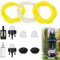 Universale Filtro Benzina Kit,11 Pezzi Tubi Del Carburante Set,Ricambi Decespugliatore con Lampadina Primer, Kit Tubo Benzina per Decespugliatore Soffiatore,3 Tubo (Diametro Interno: 3mm, 3mm, 2mm)