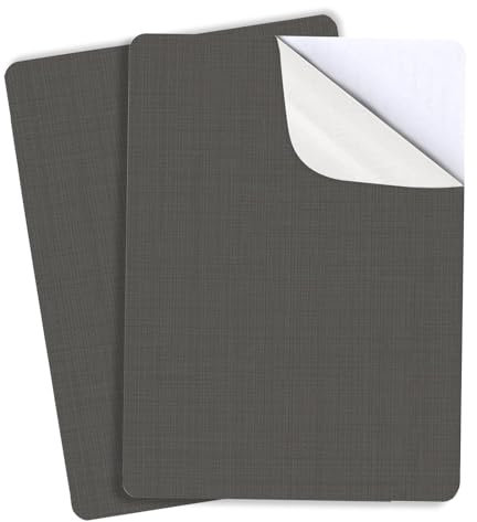 2Pcs Fabric Repair Patches Linen Repair Patches Self-Adhesive Linen Fabric Patch for Sofas Couch Tote Bags Car Seats (Dark Grey)