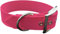 L'Atelier du Fourmilier Collier en matière BioThane, Largeur Grande, Coloris au Choix (35-40 cm, Rose Fluo)