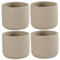Tazze da tè giapponese, 4 pezzi da tè in ceramica resistenti al calore da 100 ml con base non slip, senza manico set di tazze da cinese