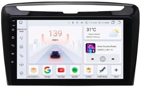Schermo Auto Lancia Ypsilon 2006-2011 Radio con Wireless Carplay/Android Auto Stereo IPS Touch Screen/Bluetooth/Mirror Link/FM/AM/USB