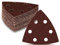 Triangoli Abrasivi Delta │ 60 pezzi │ 6 fori │ 93 x 93 x 93 mm │ Mixpack (10 x grana 40/60/80/120/180/240 ciascuno) │ per levigatrici delta │ Fogli Abrasivi │ Abrasivi Triangolari │ Carta Abrasiva