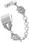 TopTen, Ersatz-Armband für Fitbit Charge 2 - Edelstahl, verstellbar, Sport-Armband im Vintage-Stil