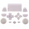 Kit de botones completos de repuesto para mando Sony Playstation 4 PS4 (blanco)