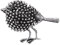 Baoblaze Strass Brosche Vintage Schmuck Anstecknadel Modeschmuck, Alte Silberne Vogel-Diamant-Brosche