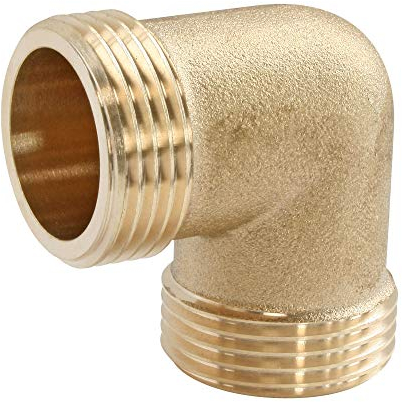 SOMATHERM FOR YOU, Coude laiton 90° Double Mâle 26/34 - Raccord plomberie pour eau chaude/froide - Compatible avec tous raccords laiton - Installation facile et étanchéité assurée