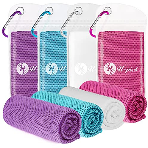 U-pick Kühlende Handtücher, 101,6 x 30,5 cm, atmungsaktives Mikrofaser-Handtuch, kühlendes Handtuch für Hals und Gesicht, Schweißhandtuch für Fitnessstudio, Yoga, Workout, Golf, Sport, Camping,
