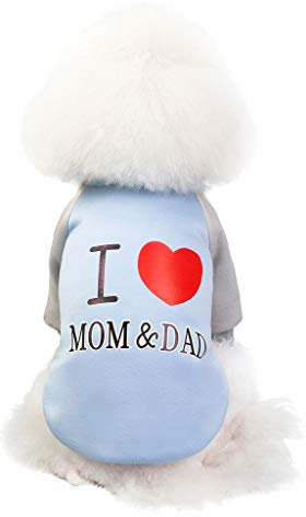 Coversolate Hund Pullover Langarm Sweatshirt T-Shirt Hunde Kleidung für Teddy Mops Bulldogge