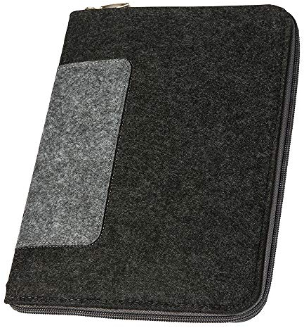 luxdag Mom's Organizer A5 mit Reißverschluss aus Filz (Farbe & Motiv wählbar) - Hülle für Mutterpass, U-Heft, Ultraschallbilder & Impfpass - Geschenk für werdende Mütter…