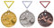 Henecka Medaille Schwimmen, Medaillen mit Wunschgravur, inklusive Halsband, wählbar in Gold, Silber, Bronze, oder als 3er-Serie (Gold)