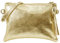 SH Leder Echtleder Umhängetasche Clutch kleine Tasche Abendtasche 22x15cm Anny G248 (24K Gold)