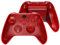 eXtremeRate Full Set Shell Buttons for Xbox Series X & S Controller, Clear Red Replacement Side Rails Grips Front Back Plate Cover for Xbox Core Wireless Controller [Controller NOT Included]