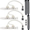 Xiatiaosann 3 Pack 2 Porte USB 2.0 Staffa di Espansione Pannello Posteriore a 9 Pin, Scheda Madre USB2.0 9 Pin Femmina a Dual USB Tipo-A con Filtro Antipolvere Copertura Slot PCI