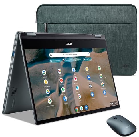 Acer Chromebook Spin 514 CP514-1H-R0VX Laptop AMD Ryzen 3 3250C, pantalla táctil FHD IPS de 14 pulgadas, DDR4 de 8 GB, eMMC de 64 GB, Wi-Fi 5, cámara web HD, teclado retroiluminado, sistema operativo