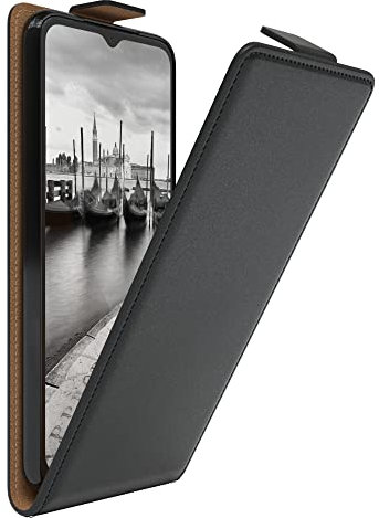 EAZY CASE Hülle kompatibel mit Samsung Galaxy A13 (4G) Flip Cover zum Aufklappen Handyhülle aufklappbar Schutzhülle Flipcover Flipcase Case vertikal klappbar aus Kunstleder Schwarz