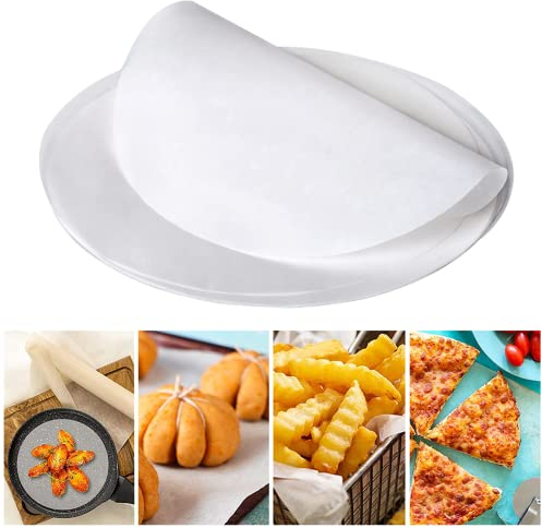 CHUIBOBO 200Pcs 7 Inch Baking Parchment Circles Non Stick Grease Proof Paper Parchment Paper for Cake Baking Cooking Air Fryer Oven
