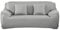 Surwin Sofabezug Sofa Überwürfe 1 2 3 4 Sitzer, Muster Elastische Universal Sofahusse Sofa Abdeckung Stretch Schonbezug Couchbezug für Armlehnen Sofa (2 Sitzer (145-185cm),Hellgrau)