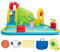 GOPLUS Château Gonflable Enfants,Aire de Jeux Gonflable Aquatique avec Toboggan Aquatique, Canon d'eau pour Enfants 3-10 Ans, 400X335X230CM(avec Souffleur 680W)