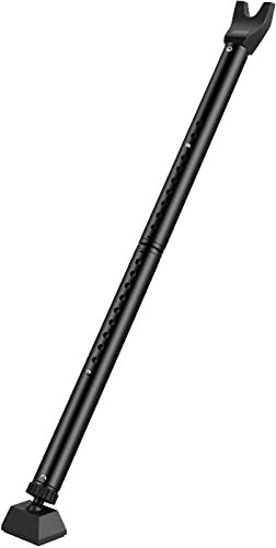eSynic Barra de Seguridad Ajustable para Puertas de 3 Etapas (84-113 cm) Barra Antirrobo para Puerta Estándar y Corredera de Hasta 250 kg Soporte Telescópico Antideslizante para Puertas Ventanas,etc