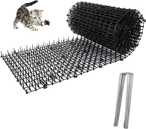 200CM*28CM Pinchos Anti Gatos, Alfombrilla de plástico con Pinchos Evita Que Las Mascotas se Acerquen para Jardines Interiores Y Exteriores